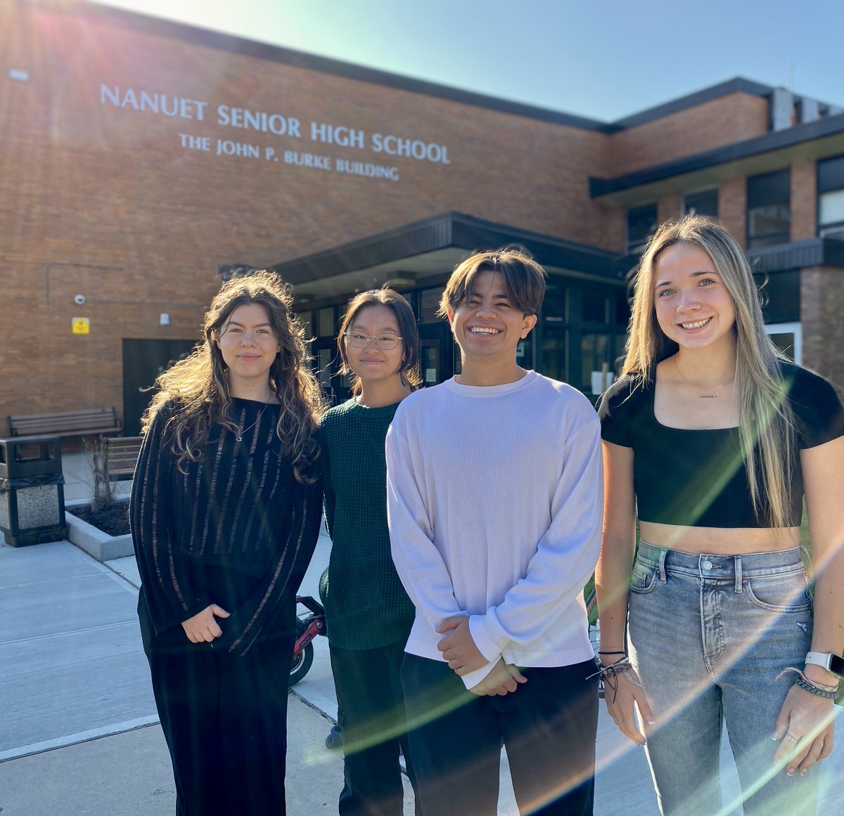 The future is bright at Nanuet Senior High School! Five #NUFSD seniors have been named 2024 National Merit Scholarship Commended Students. Congratulations to (from left to right) Dahlia Kordit, Kimberly Cheung, Jonathan Diaz, Samantha Dow and Sineli Bombuwala (Not pictured).