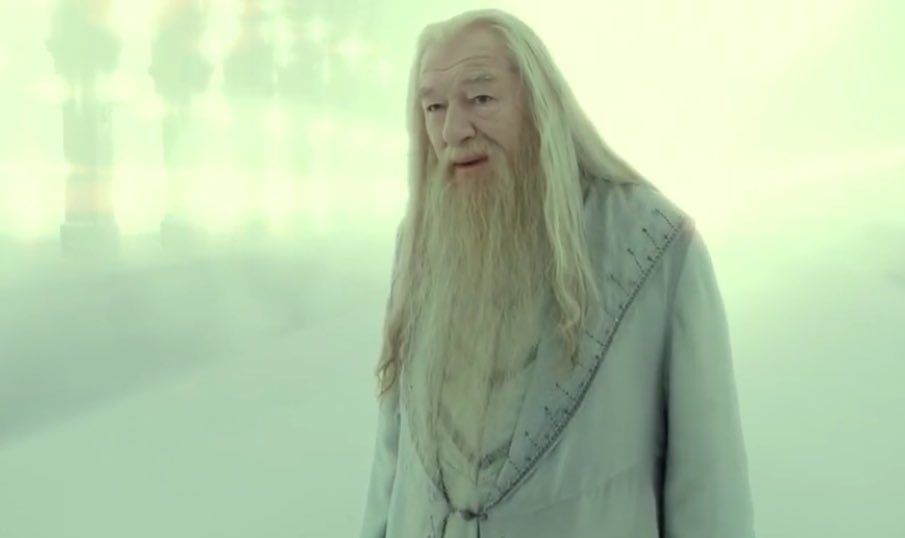 dreamhope13's tweet photo. “«Non provare pietà per i morti, Harry. Prova pietà per i vivi e soprattutto per coloro che vivono senza amore.”

E anche un altro protagonista della mia infanzia se n’è andato, mi dispiace un sacco. In alto le bacchette per Michael Gambon 🤍
#HarryPotter https://t.co/zkaGMw2sgg