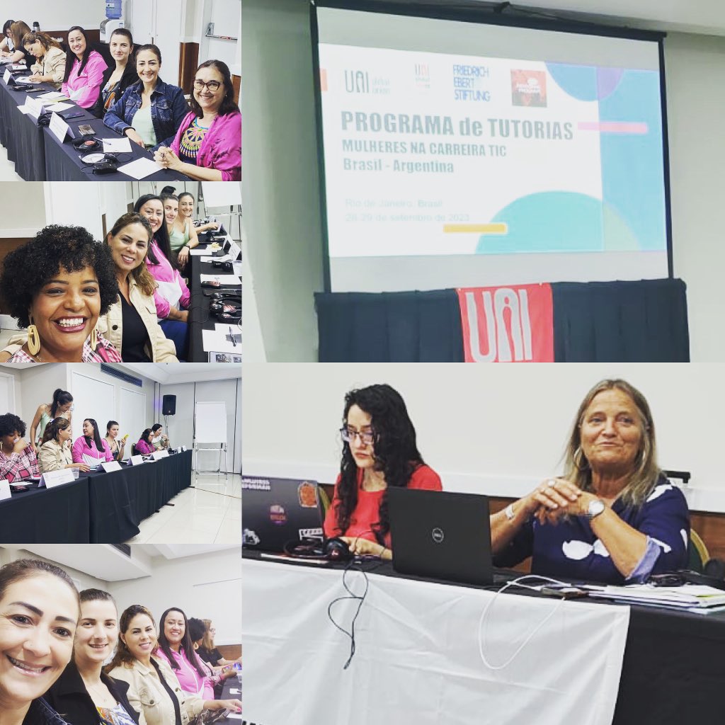 uni_equal's tweet photo. Continuamos hoy con el Programa de Tutorias de UNI 🇧🇷🇦🇷para mujeres en carreras TIC discutiendo y armando un nuevo tipo de liderazgo desde lo femenino. Mujeres fuertes para sindicatos mas fuertes #WomenRisingTogether #UNIMentoringProgram @uniglobalunion @UNI_PM @uniamericas https://t.co/OPhOOK6B6R