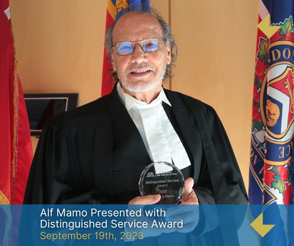 Congratulations to Alf Mamo who was presented with the Middlesex Law Society Distinguished Service Award on Tuesday September 19th. Alf was called to the bar in 1972 and now works as a family law attorney, mediator, and arbitrator. #McKenzieLake #AdvantageCreated #MiddlesexLaw