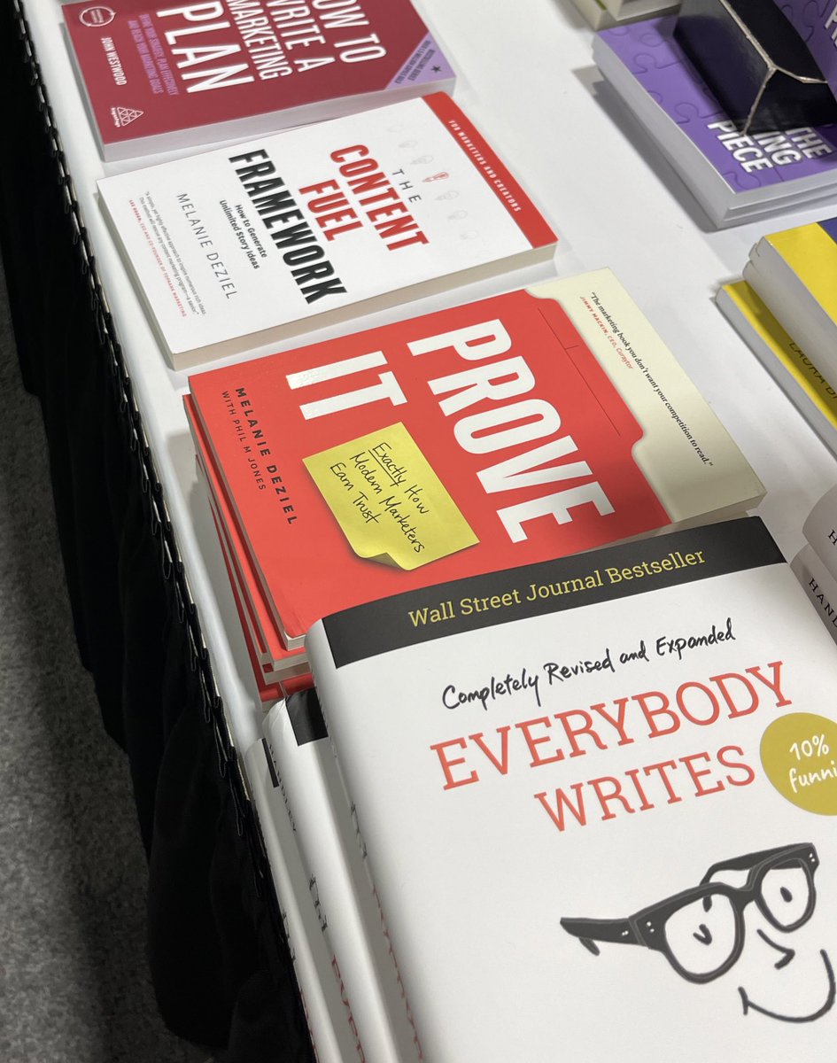 Just a few copies of my books left in the #CMWorld bookstore. If you want to snag a copy, head over there soon! (And then come find me! I’ll sign it!)