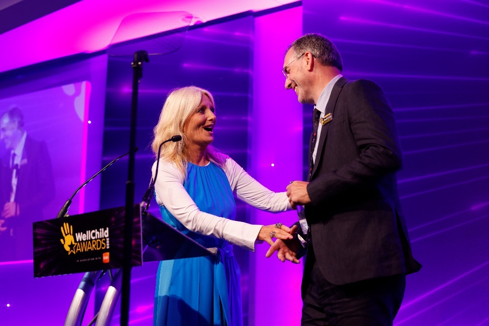 WellChild's tweet photo. “The highlight of the #WellChildAwards is meeting the young people, meeting the families and then meeting all those incredible professionals. There’s never a year that goes by where I don’t go home and feel completely in awe of all of them.” - @gabyroslin #ThrowbackThursday https://t.co/hdTi9L9jKt