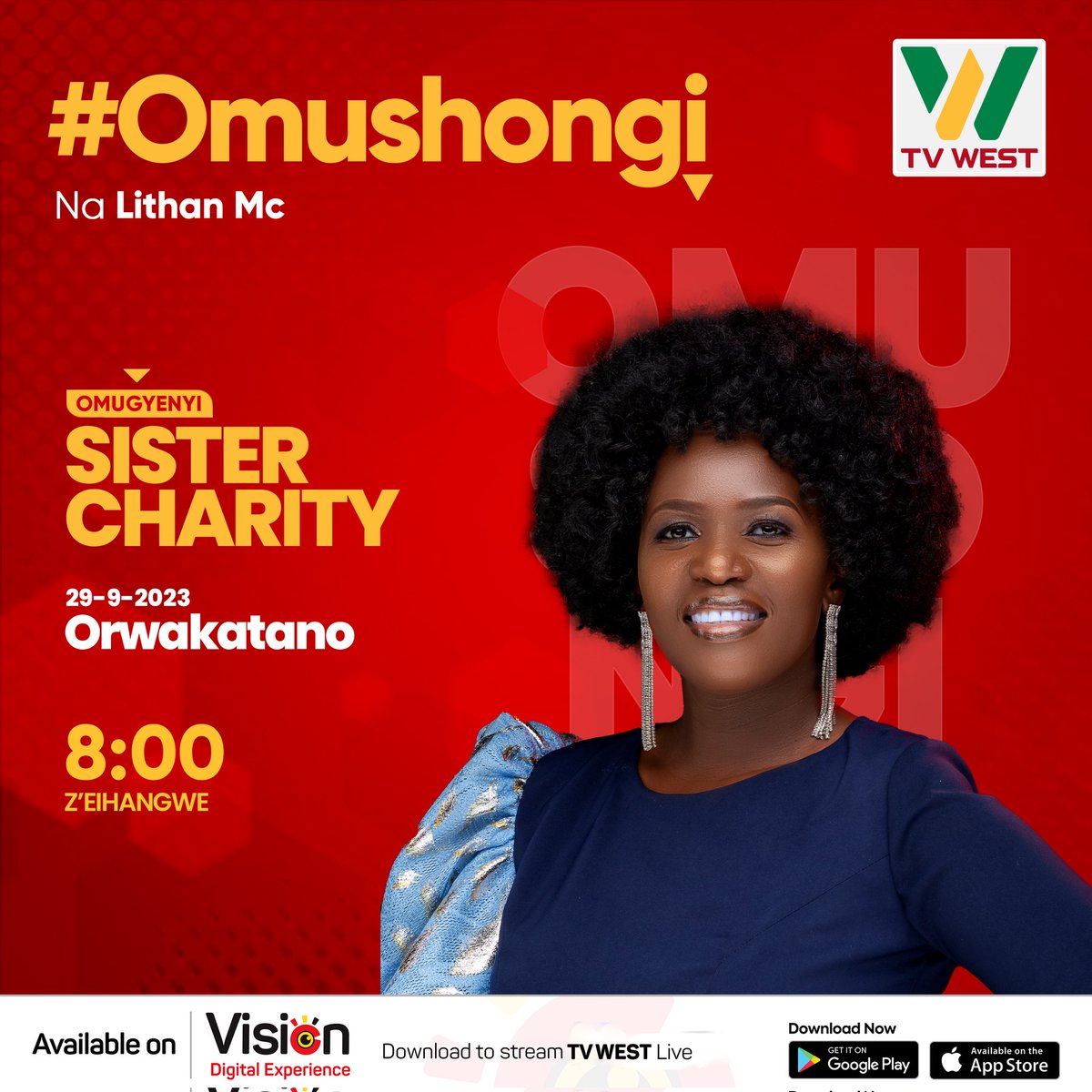 Good evening 😊...I'll be live on @tvwestUG tomorrow @2pm on #Omushongi program hosted by @Lithan_Mc1 .. please tune in if u can 🥰🙏🏼
#omuntu video available on YouTube.. link 👇🏽

youtu.be/tqVSPCX_Drk?si…

#MuchLove 
#sistercharity