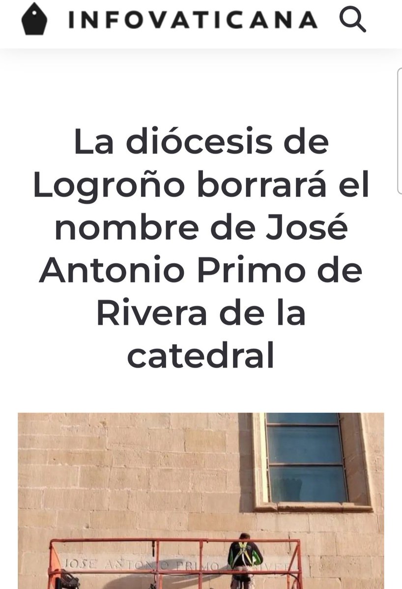 NosotrosFalange's tweet photo. Claudicante y cobarde iglesia católica española con quienes hace más de 80 años los torturaban y asesinaban, y que hoy ejecutan una ley infame y revanchista, mal llamada de "memoria democrática". 

Que sepan que borrarán el nombre de un gran hombre, que vivió como católico y fue asesinado por los mismos que, entre otros, quisieron exterminarlos por su Fe.

Los falangistas no olvidaremos.
👇🏻
https://t.co/PNkNfsgR2n