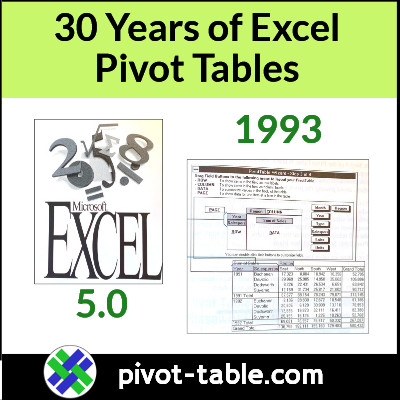 contextures's tweet image. We&apos;ve had #Excel pivot tables for 30 years! When was your first pivot table? #PivotTable
pivot-table.com/2023/09/28/30-…