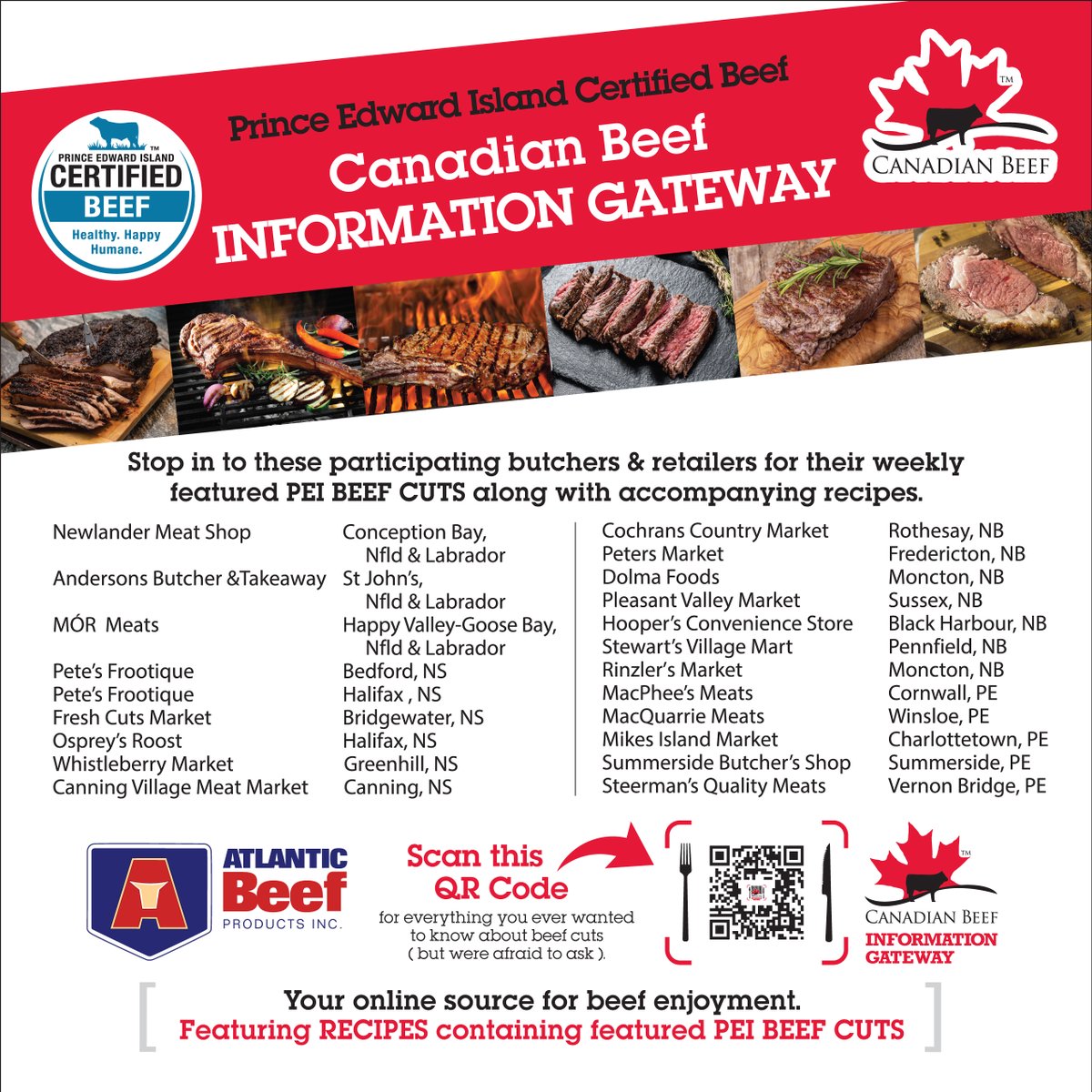 AtlanticBeef's tweet photo. Something delicious is coming to your favourite #LocalBeef butcher shop on October 1 . . .
#CanadaBeef #CanadianBeef #PEIBeef #IslandBeef #SustainableBeef #SafeBeef #Protein #HealthyBeef #BrainHealth #ThinkBeef #CertifiedIslandBeef #HealthyHappyHumane #FamilyFarms #PEIBeefCuts https://t.co/3pSBp1pq9W