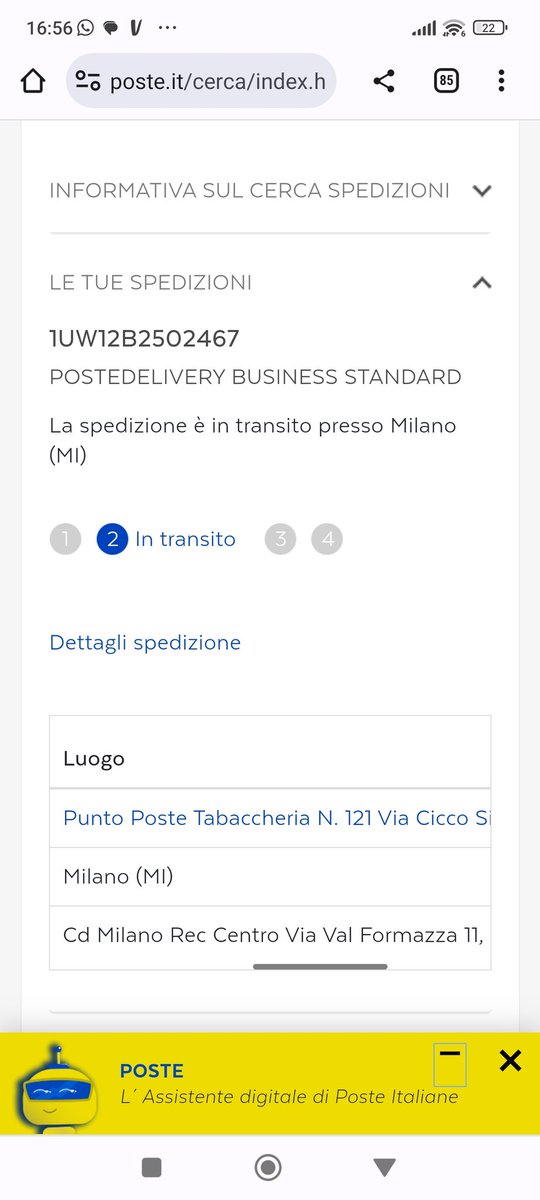 E2_Vpark's tweet photo. @PosteItaliane sono giorni che cerco di contattarvi, ho aperto una miriade di ticket ma senza risposta. Segnalo che da settimane tutti i pacchi spediti da Milano con voi sono fermi a via di val formazza. CHE VOGLIAMO FARE?
Ne ho tanti altri, tutti fermi o in ritardo mostruoso! https://t.co/rKROEKOXPg