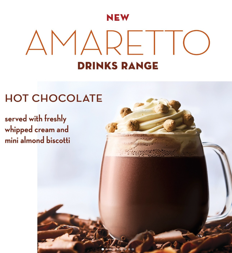 Are you joining us at Caffe Nero for their new Amaretto range? 😋   

See you there! 

#CaffeNero