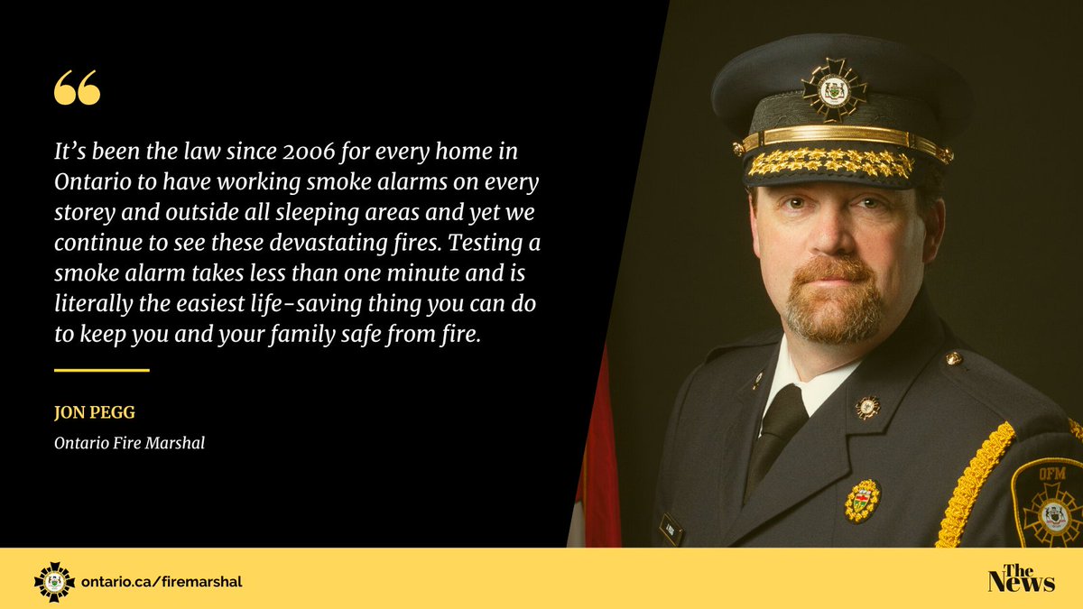 News Release: Ontario Gets Saved by the Beep on Test Your Smoke Alarm Day.
bit.ly/46tfzpv