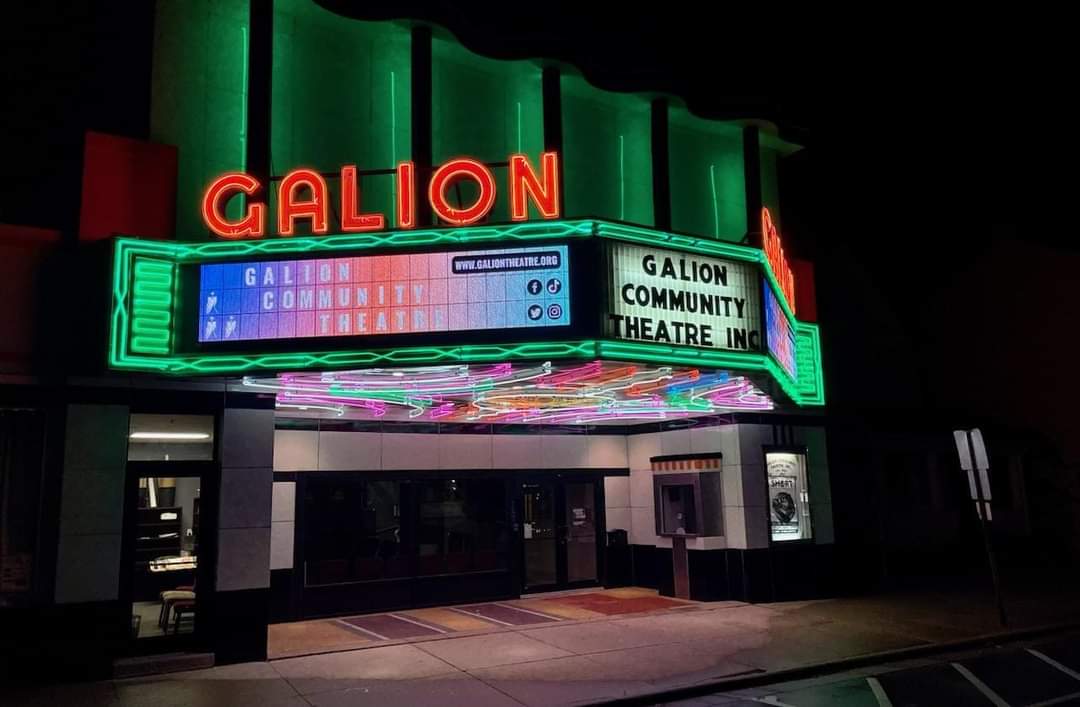 GalionTheatre's tweet image. Nothing quite like our neon marquee lit up in all its glory. Our neons will be shining bright throughout the Galion Oktoberfest this weekend. 

We are excited to be the host of the Galion Oktoberfest Queens Pageant this evening (beginning at 6pm) Good luck to all those competing!