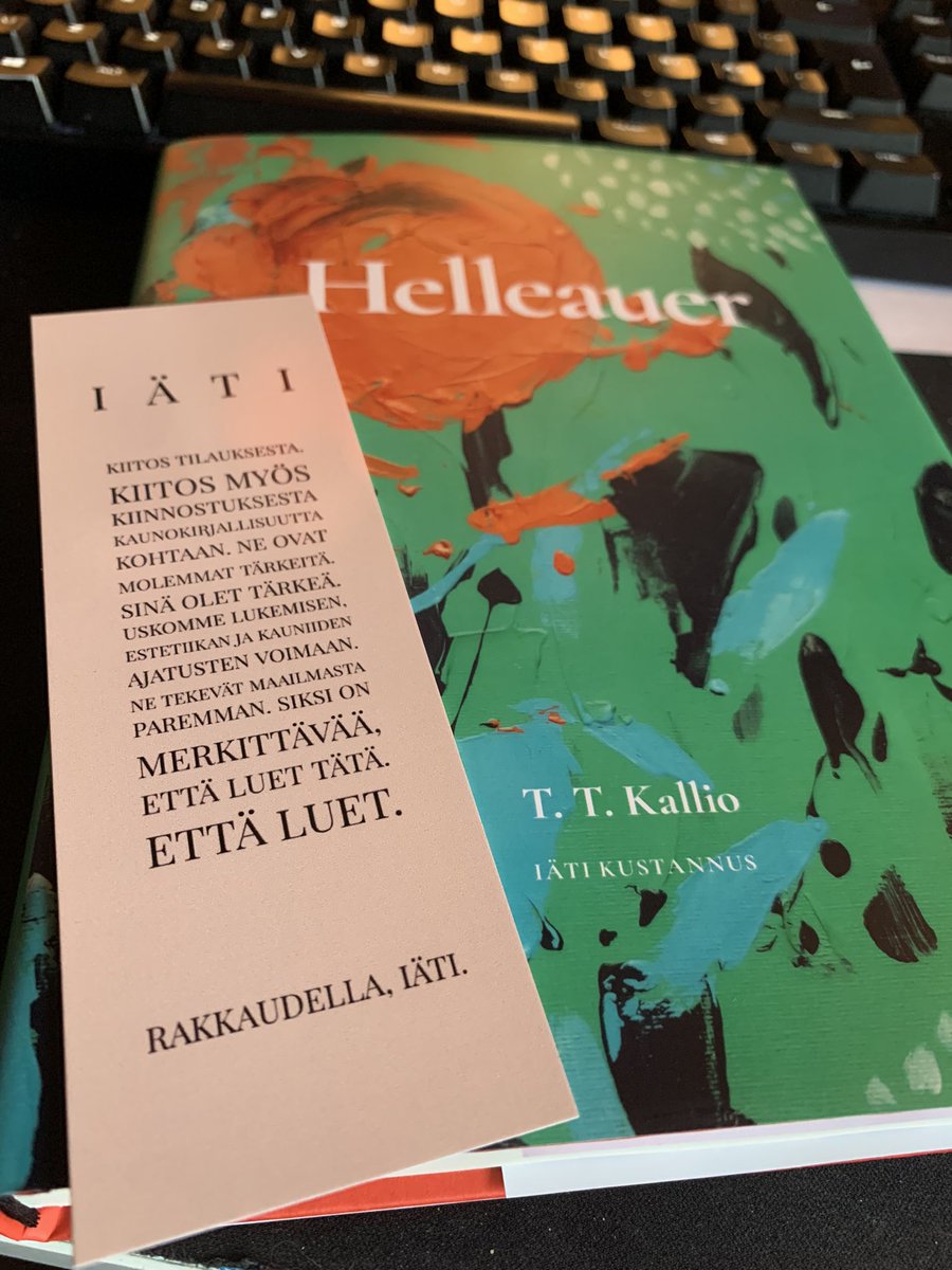 Arpajaisiin osallistuminen kannattaa! Tyylikästä ja nopeaa toimintaa <a href="/IatiKustannus/">Iäti Kustannus</a> ja <a href="/Byyri/">BYYRI</a>! Tiiän kyllä mitä tänään tehdään! #kirja #lukeminen #parempimaailma #omapienimaailma