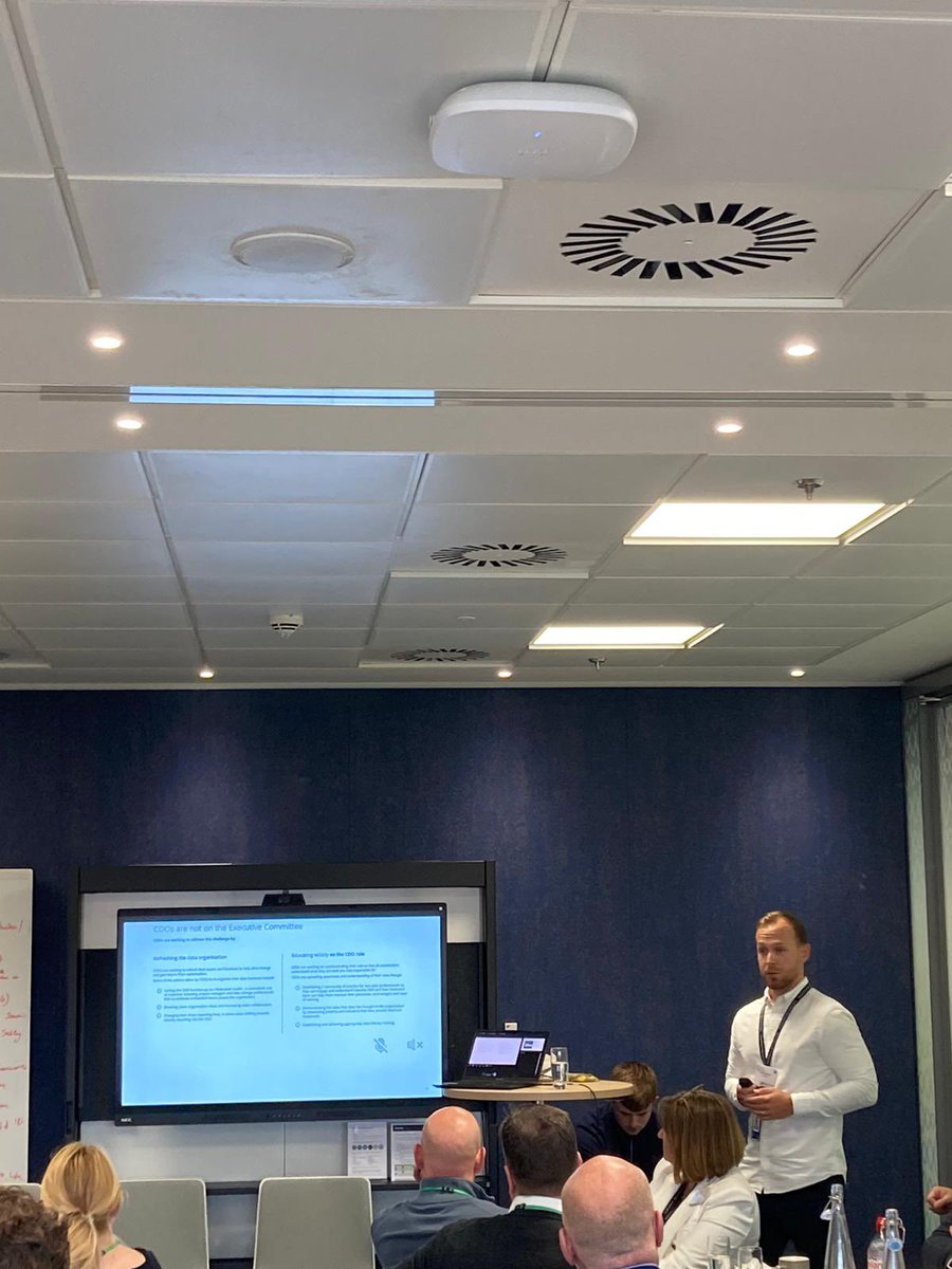 After a quick coffee break, we’re straight back into our presentations with David Coldwell of @DeloitteUK_Scot who gave us some great insight into the evolving role of the chief data officer. #Data #Innovation