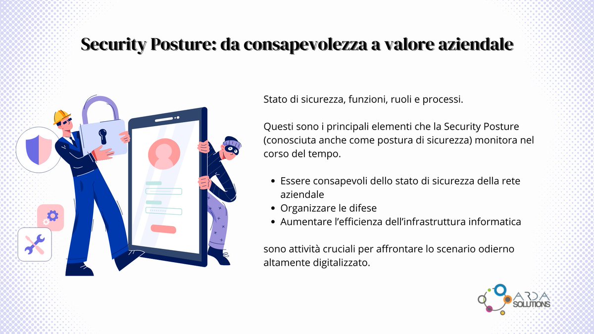 ardasolutions's tweet photo. Il miglioramento continuo della security posture è essenziale per:
🔹prevenire attacchi cyber, evitando ripercussioni economiche e legali
🔹tenere al sicure dati, informazioni, sistemi
#cybersecurity #securityposture #dataprotection #gestionit #cyberattack https://t.co/CP55Mufo0G