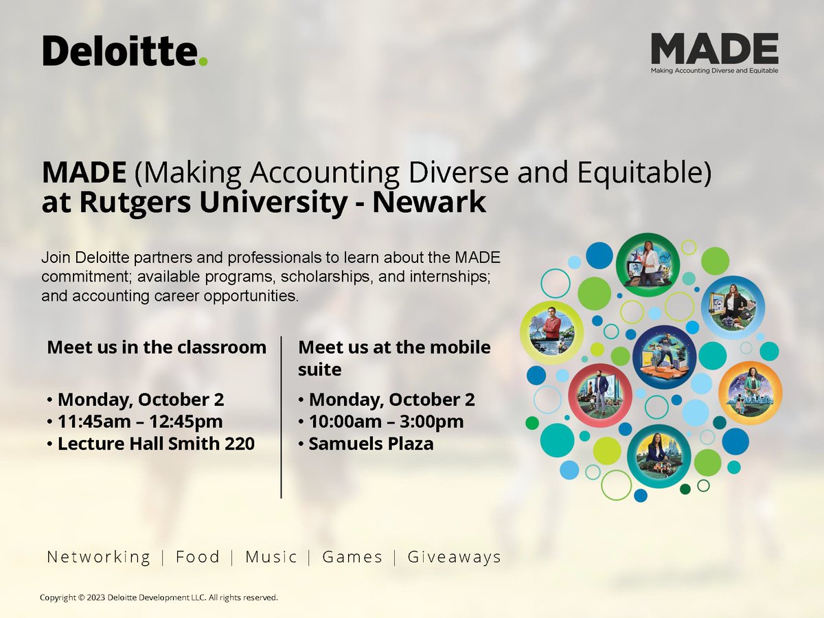 RBS_IDEA's tweet photo. Hey @RutgersBSchool students! Join the RBS I.D.E.A. Office as we partner with @Deloitte at the mobile suite on Monday, October 2 from 10am-3pm at RU Newark Samuels Plaza to learn more about the MADE commitment! #RBSIDEA #DeloitteMADE https://t.co/PpFlKGDjXX