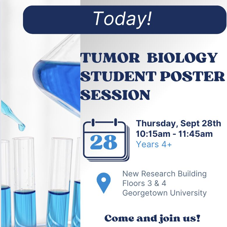 gutumorbiology's tweet image. Join us today &amp;amp; tomorrow to see our PhD student&apos;s work! 👨‍🔬 👩‍🔬 🔬

If you&apos;re interested in becoming one of our PhD trainees apply by the December 1st deadline for Summer 2024 admission. We look forward to reviewing your application! tumorbiology.georgetown.edu/phd-in-tumor-b…