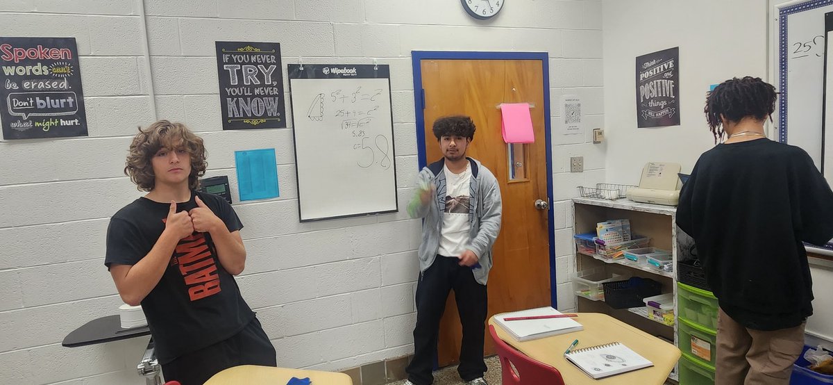 ShaniceSucre's tweet photo. My kids doing a " Create one, Solve one &amp; Check one" activity for Distance. ❤️💙 #chiefKHSpride #khsmath4life https://t.co/rBdQJ0qA04