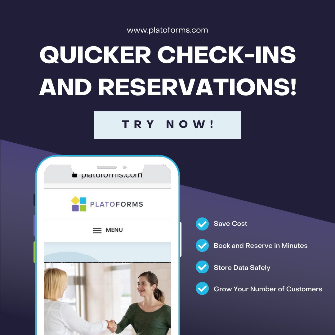 PlatoformsHQ's tweet image. Level up your customer experience by letting your clients book and reserve online. With the convenience of our converting PDFs to web forms, clients can enjoy easy booking and reservations online. 💓

Check now! platoforms.com/hospitality-cu…

#PlatoForms  #pdf #pdfform #onlineform