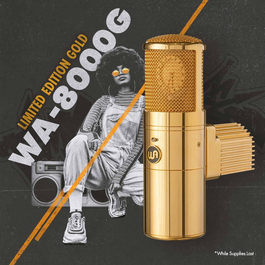 🚨 LIMITED EDITION GOLD WA-8000G🚨 Link below to shop! 👇 warmaudio.com/wa8000/ #wa8000 #warmaudio #microphone #studiolife #recording #recordingstudio #tubemic #studiogear #singing #acoustic