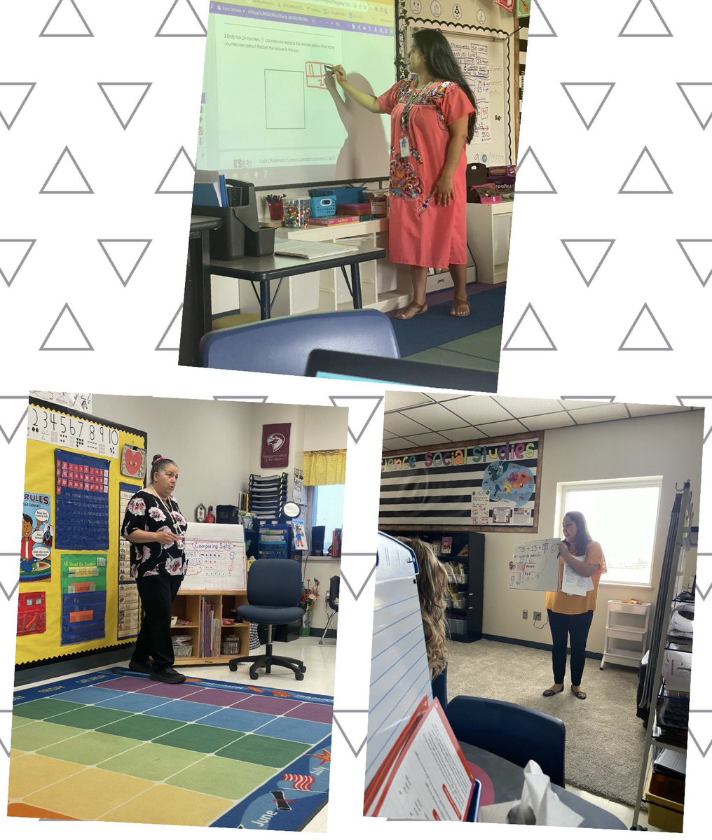 During planning, our teachers have done amazing at modeling strategies during “dress rehearsals”. Way to help support our students!! #PISDMathChat #BushBearsMath @LauraBush_Elem