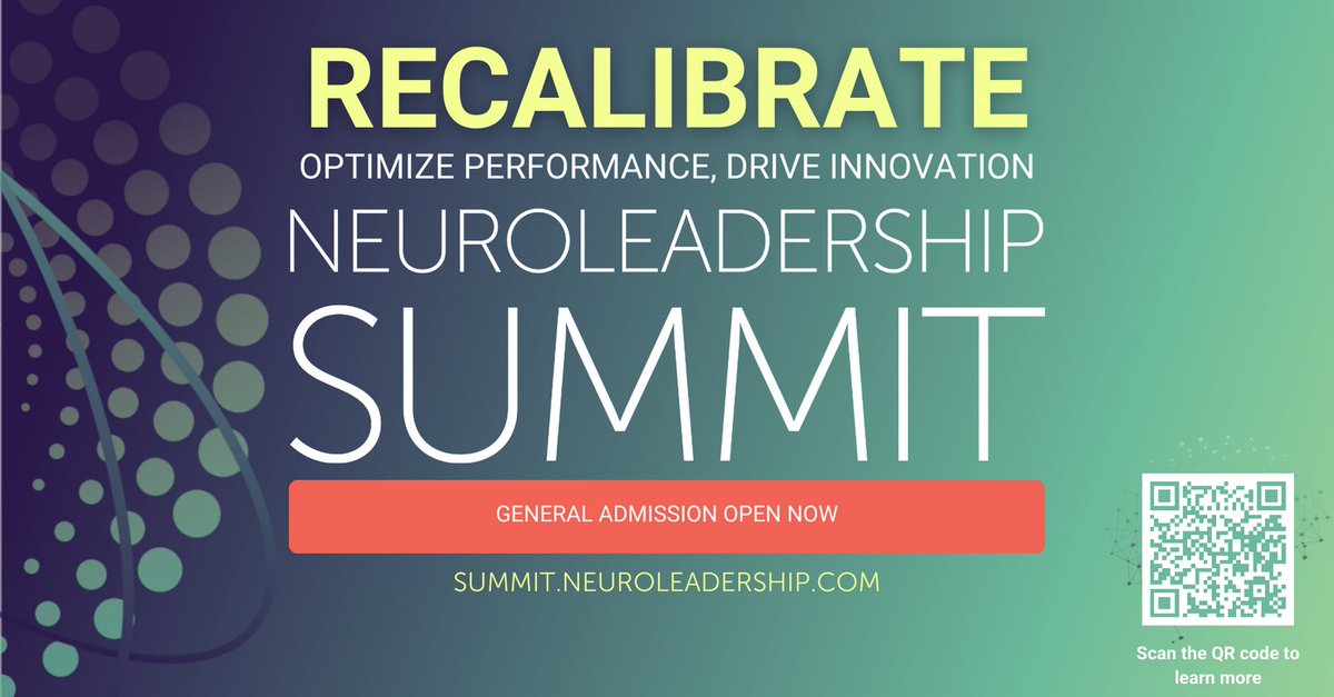 I will be a part of a panel discussion at #NeuroLeadership2023 on Inclusion Through the Lens of Neurodiversity on October 5th from 2:50-4:00pm Eastern. Use QR below to get in-person or virtual tickets.
