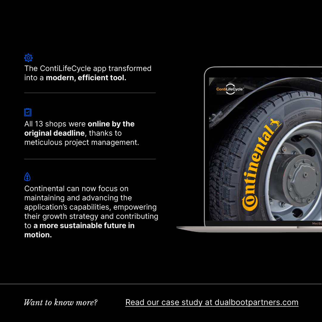 dualboot_ptrs's tweet image. 🤝 We partnered with @continentaltire to help them revamp their ContiLifeCycle app, adding efficiency, security, and a user-friendly design. 

🚀 Dive into our case study and envision your own success story: lnkd.in/gppMqWWg

#DualbootPartners #SoftwareDevelopment