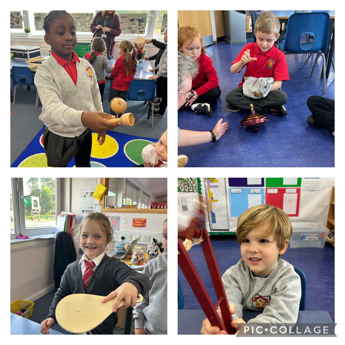 MidCalder_PS's tweet image. P2 have been learning all about toys and enjoyed our visit from West Lothian Museum Service. We played with toys from the 1960’s and thought about what materials they were made from and how they are different from the toys we play with today! #MCPSP2