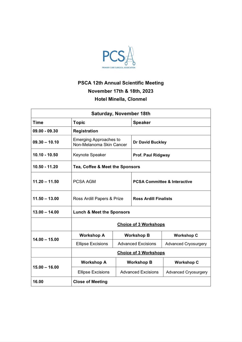 iePCSA's tweet photo. And if you’re wondering what nuggets of knowledge are in store, check out the fascinating itinerary ⬇️ https://t.co/KxyfGymrLL