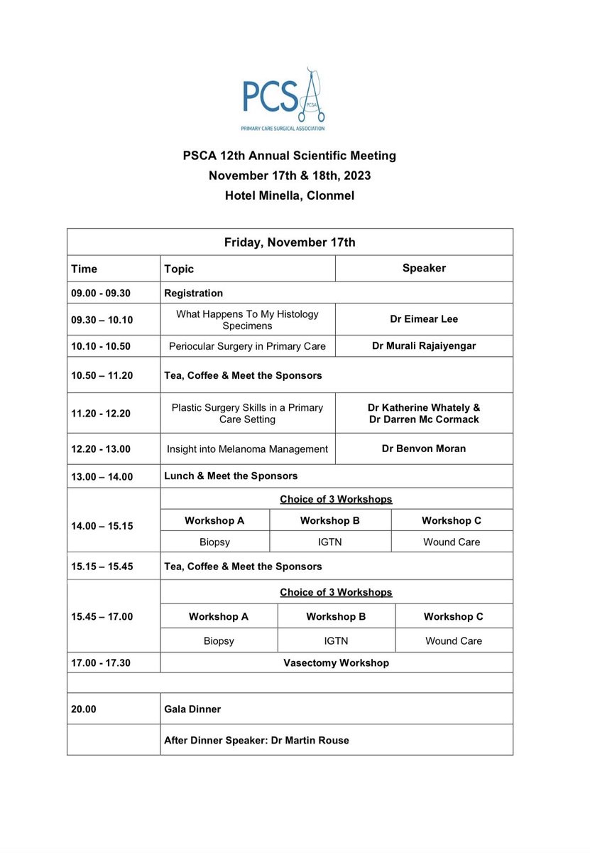 iePCSA's tweet photo. And if you’re wondering what nuggets of knowledge are in store, check out the fascinating itinerary ⬇️ https://t.co/KxyfGymrLL