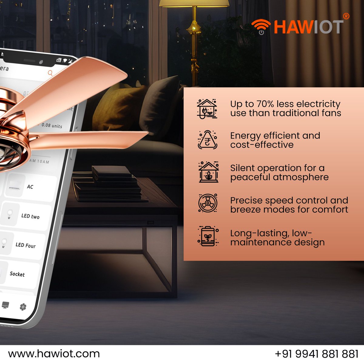 Experience cutting-edge cooling technology with Hawiot's energy-efficient BLDC fans. Stay cool while reducing your carbon footprint. Upgrade your home today!
.
.
.
#Hawiot #hawiotprivatelimited #smarthome #homeautomation #bldcfans #smartdevices #voicecontrol #amazonalexa #sm4dm