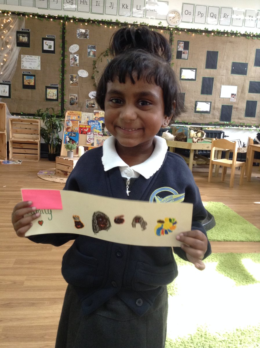 BPSHull's tweet photo. This week we have been talking about who is in our family. Here are some photos from our literacy area. #BPSEYFS #BPSReading #BPSWriting https://t.co/z7ARgyVwtH