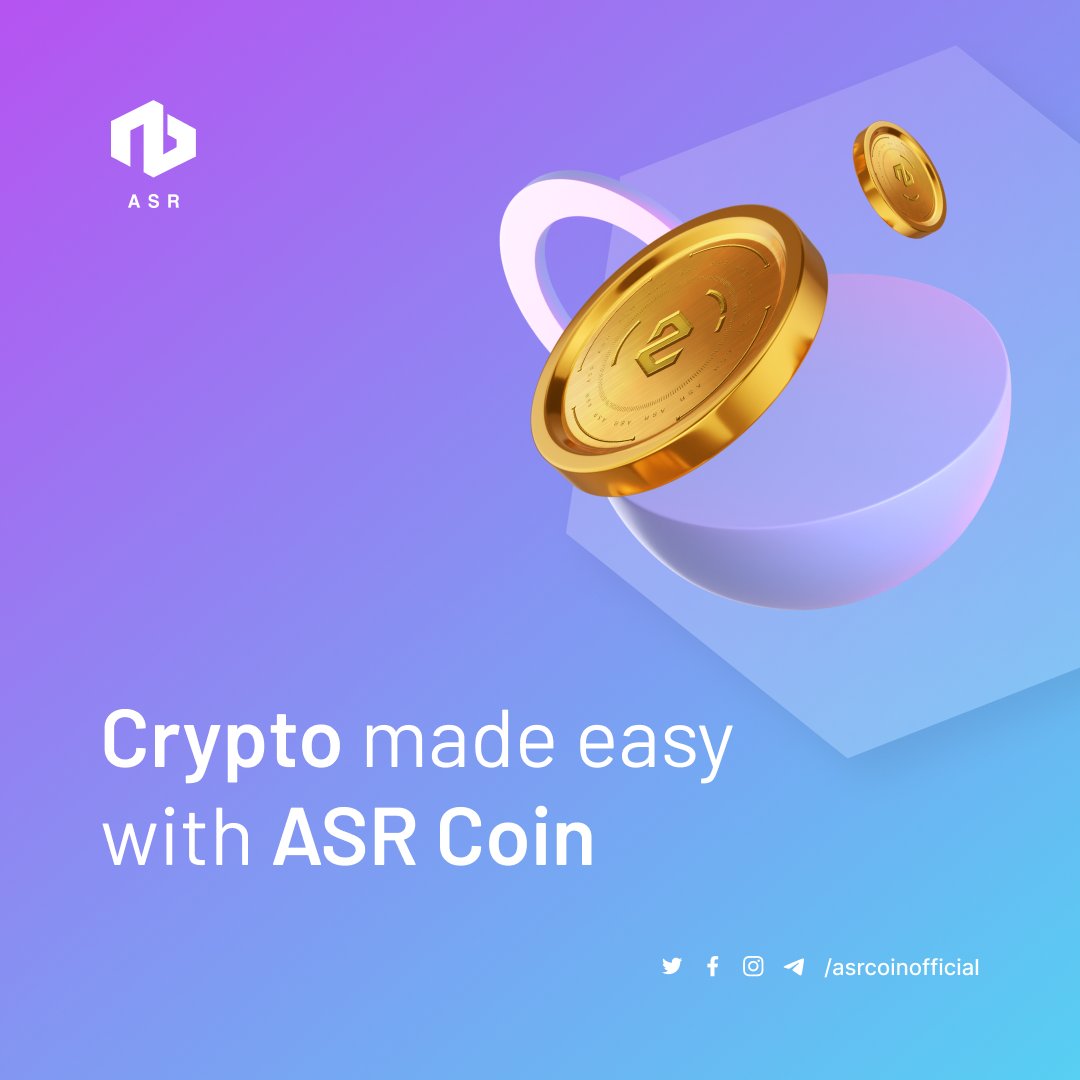Asrcoinofficial's tweet photo. Discover the Easiest Way to Navigate the Crypto World with ASR Coin!

https://t.co/3g5cztfVZN 

#ASR #Asrcoin #digitalcurrency #newcoin #buynow #StakingRewards #stakingplan #stakingapp  #investnow #SeizeOpportunities #revolutionary #ASRCoin https://t.co/TTa95EFRKQ