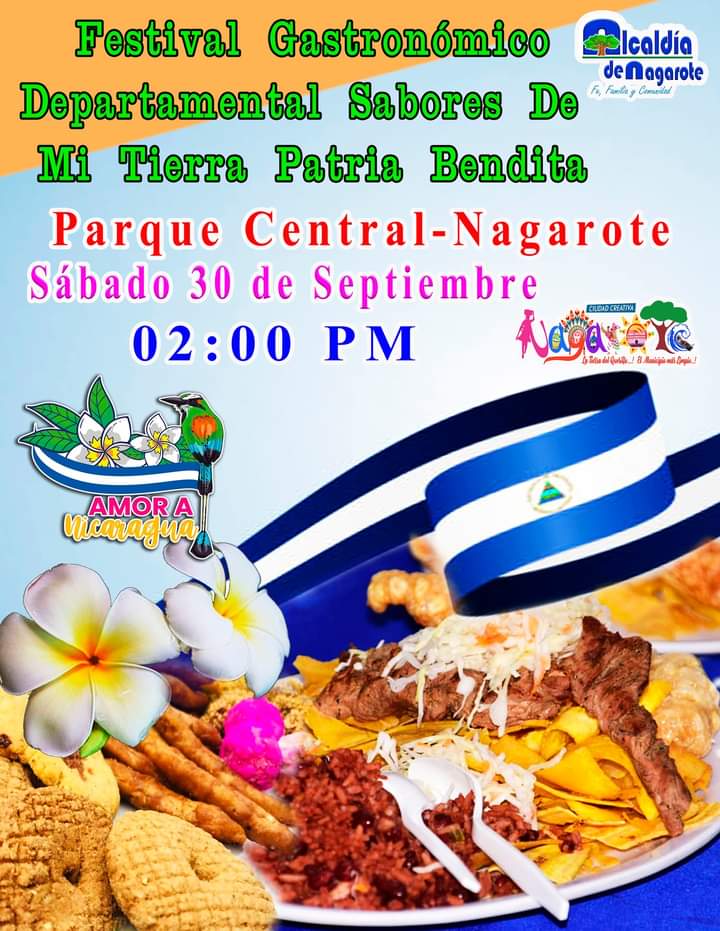 ➡️ Festival Gastronómico Departamental 'Sabores de Mi Tierra Patria Bendita' 🍲🥘🫔🍛 📍Nagarote-León #AmoraNicaragua #PatriaBenditayLibre #NicaraguaÚnicaOriginal