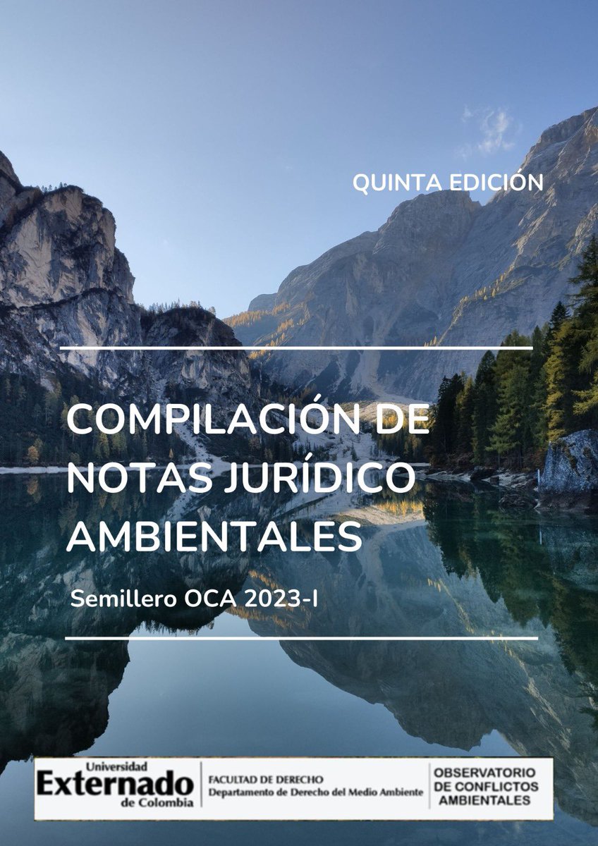 UAmbiente's tweet photo. Les compartimos el producto final del Semillero “Observatorio de Conflictos Ambientales” OCA edición 2023-I.

Invitamos que consulten este producto en el siguiente link: 

https://t.co/QGdV5FEbJB https://t.co/buPp32bUl4