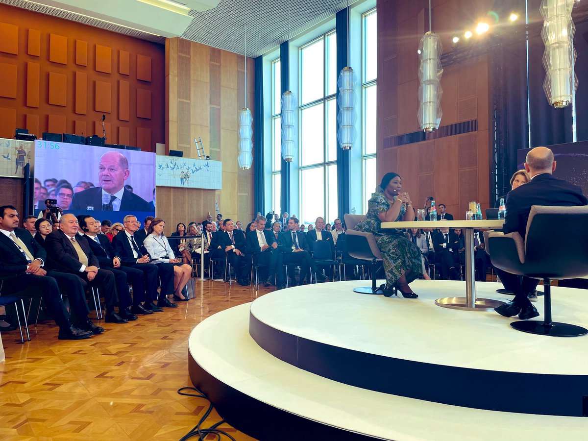 Great to attend the inaugural Berlin Global Dialogue and listen to Federal Chancellor Olaf Scholz about global challenges and how to face them. @BGDialogue