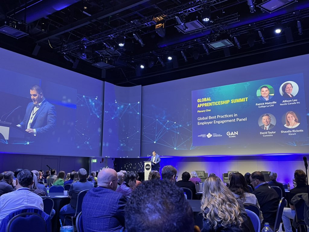 Exploring #apprenticeship opportunities with CAF-FCA. Great panel discussing employers role in delivering programs. #Construction #Diversity