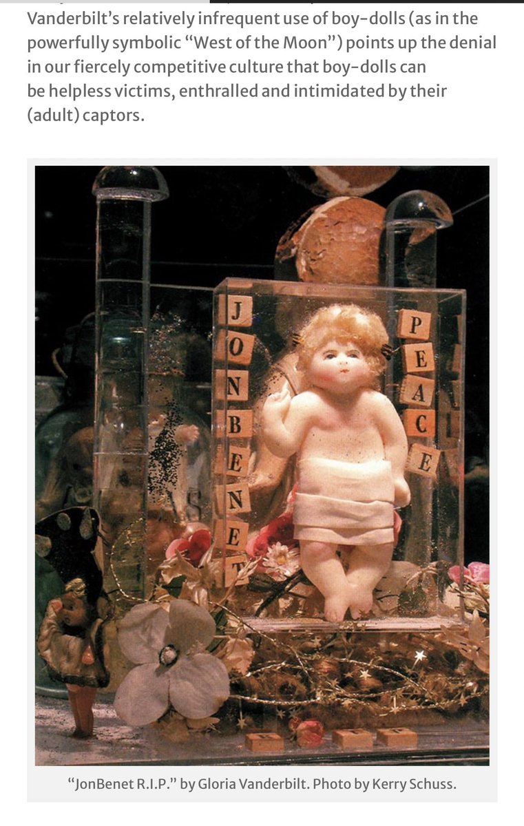 CTheoryHunter's tweet image. *Hint-He’s a Vanderbilt! 

Look into Gloria’s “Dream Boxes.” There is one of Jon Bennet: 

celestialtimepiece.com/2016/04/12/the…

jtrue.com/blog/vanderbil…

charlesfrith.blogspot.com/2018/08/gloria…

@Prolotario1 has interesting info on this on his page. Just search “Vanderbilt” 

x.com/prolotario1/st…

🐇