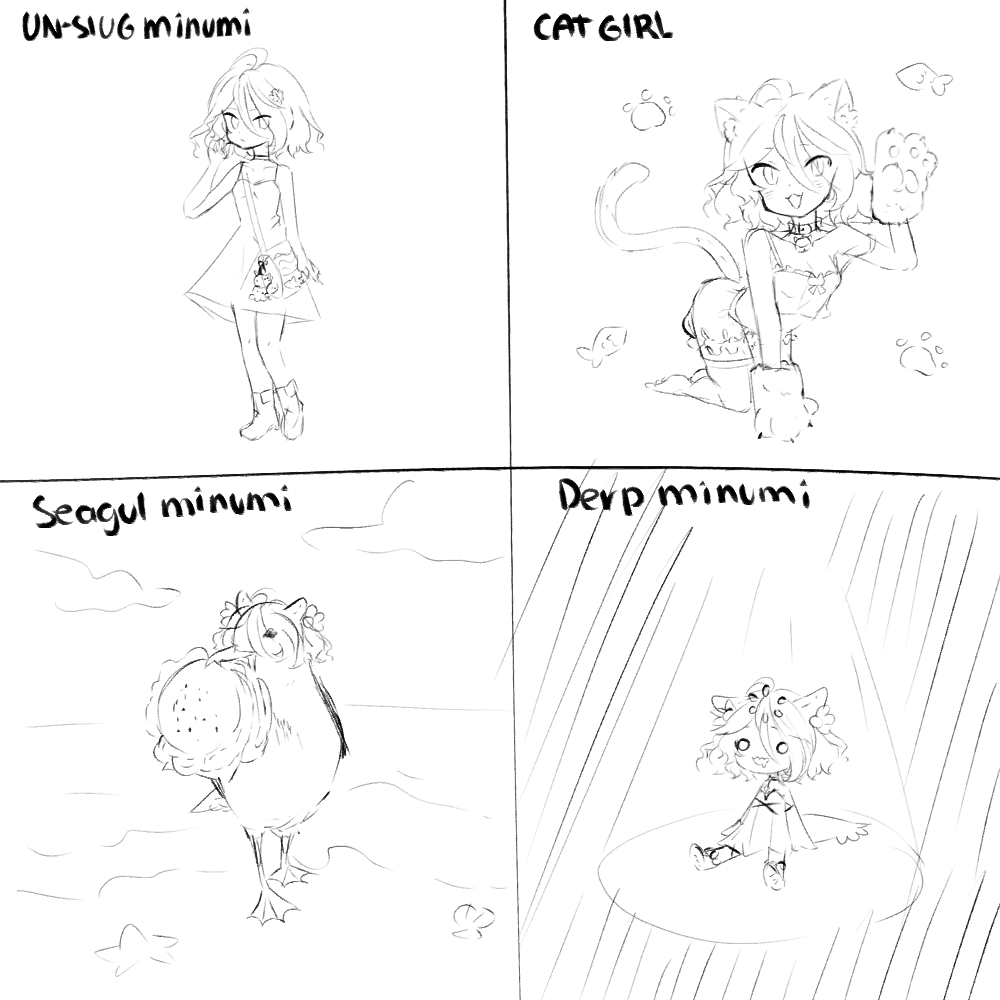 minumiglaucus's tweet photo. Today on stream chat created the "Minuverse" A Multiverse full of Minumis! It was so fun to do and would love to do this more often! 💙

This is some of the drawings I made that chat suggested 🦐💙 

Which Minumi is your favorite? 👀 https://t.co/IwXTDPBxnA