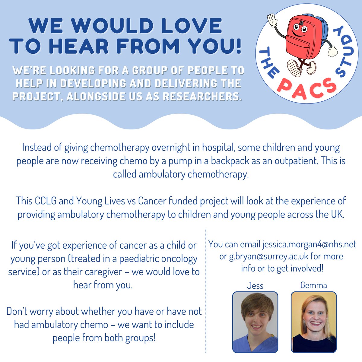 Jess Morgan (@drjessmorgan) on Twitter photo 🚨 Exciting new project alert!🚨
@CCLG_UK <a href="/YLvsCancer/">Young Lives vs Cancer</a> <a href="/drgemmabryan/">Gemma Bryan</a> <a href="/Leeds_Childrens/">Leeds Children's Hospital</a>
#ChildhoodCancer #CCAM 🚨 Exciting new project alert!🚨
@CCLG_UK <a href="/YLvsCancer/">Young Lives vs Cancer</a> <a href="/drgemmabryan/">Gemma Bryan</a> <a href="/Leeds_Childrens/">Leeds Children's Hospital</a>
#ChildhoodCancer #CCAM