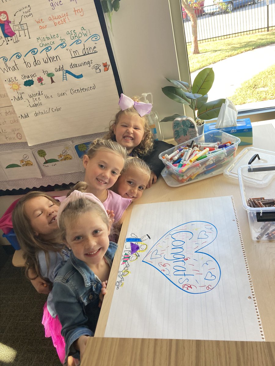 ChrissyMooney23's tweet photo. We love to celebrate! One of our friends became a big sister last night. We get to make a card for mom &amp; little brother! ❤️🥳 #AdventureAwaitsBP @bp_mustangs https://t.co/XWgO3wBV1m