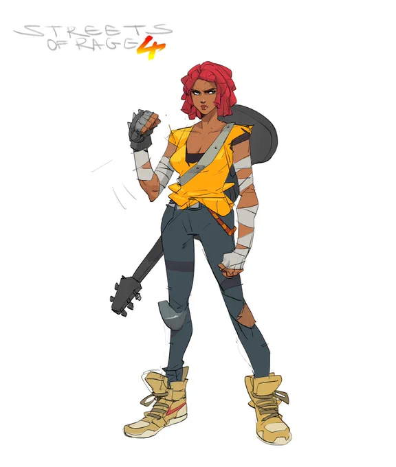 Cherry &amp; Adam Hunter #streetsofrage4 #characterdesign #ThrowbackThursday 