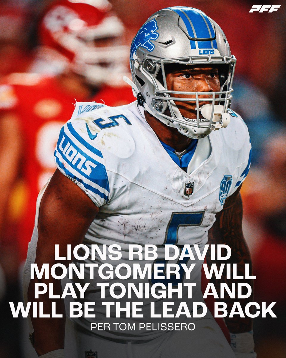 PFF_Fantasy's tweet photo. The Return of David Montgomery https://t.co/OxrxnK8sNI