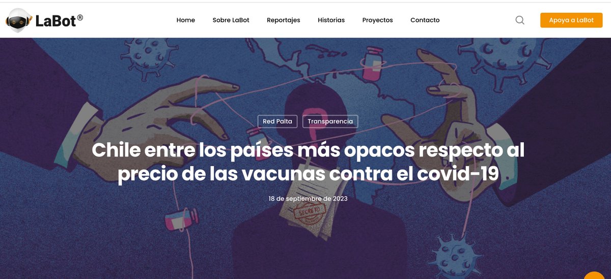El Ministerio de Salud en #Chile 🇨🇱 insiste en mantener en secreto los contratos que firmó con las empresas farmacéuticas para la compra de vacunas. 

También se niega a entregar información sobre los precios pagados por cada dosis, datos que ya han sido entregados por varios