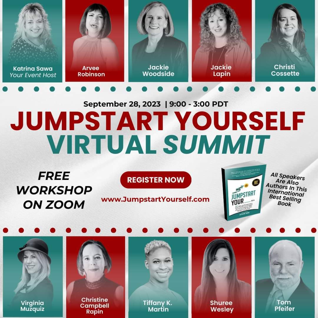 Calling all aspiring authors, entrepreneurs, and growth enthusiasts! Jumpstart Yourself Virtual Summit happening TODAY! I’m one of the speakers who will guide you to take your business &amp; life to new heights. 

Register for FREE: JumpStartYourself.com 

#SUMMIT #Free #Speaker