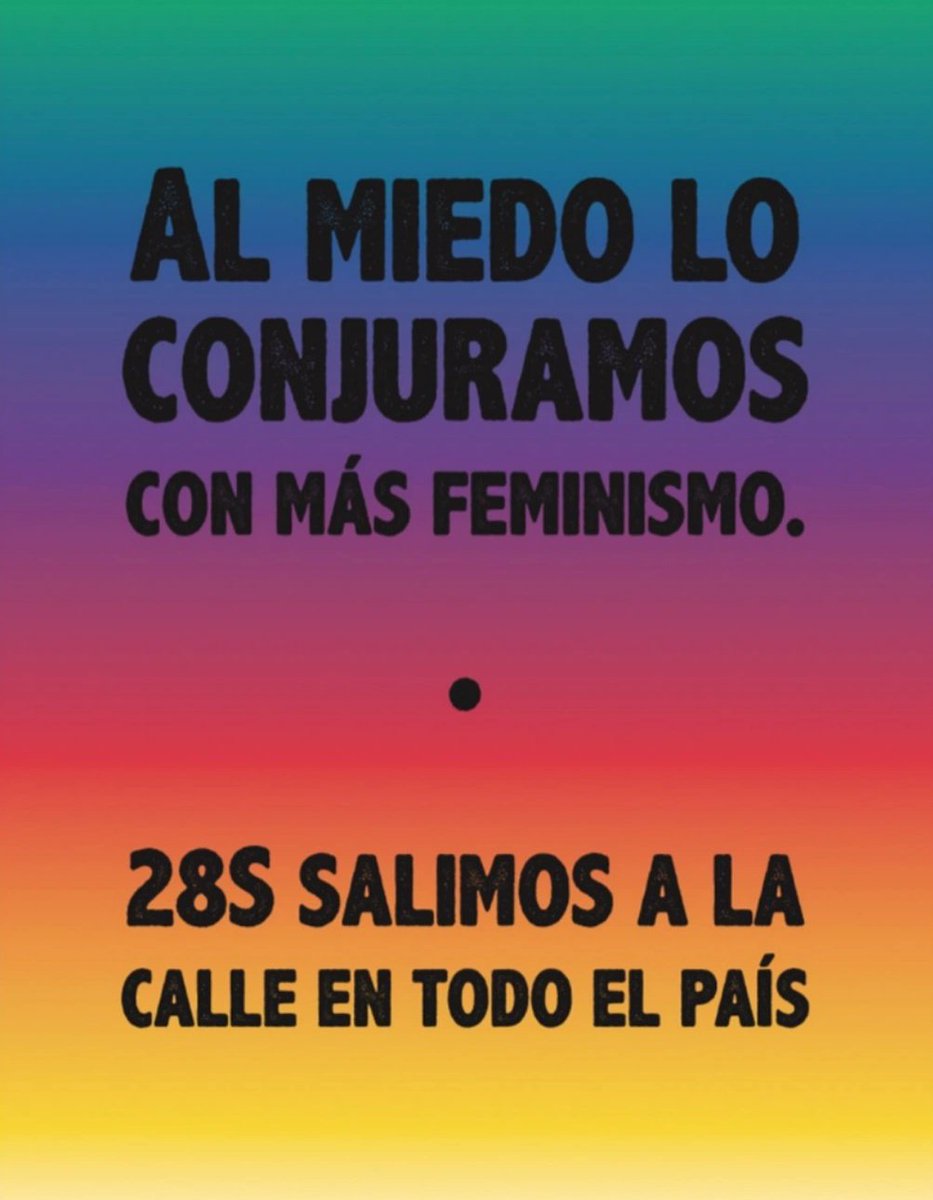 #28S Salimos a las calles por nuestros derechos!
A las derechas fascistas le decimos¡No pasarán!
#acáestamos 
#alascalles