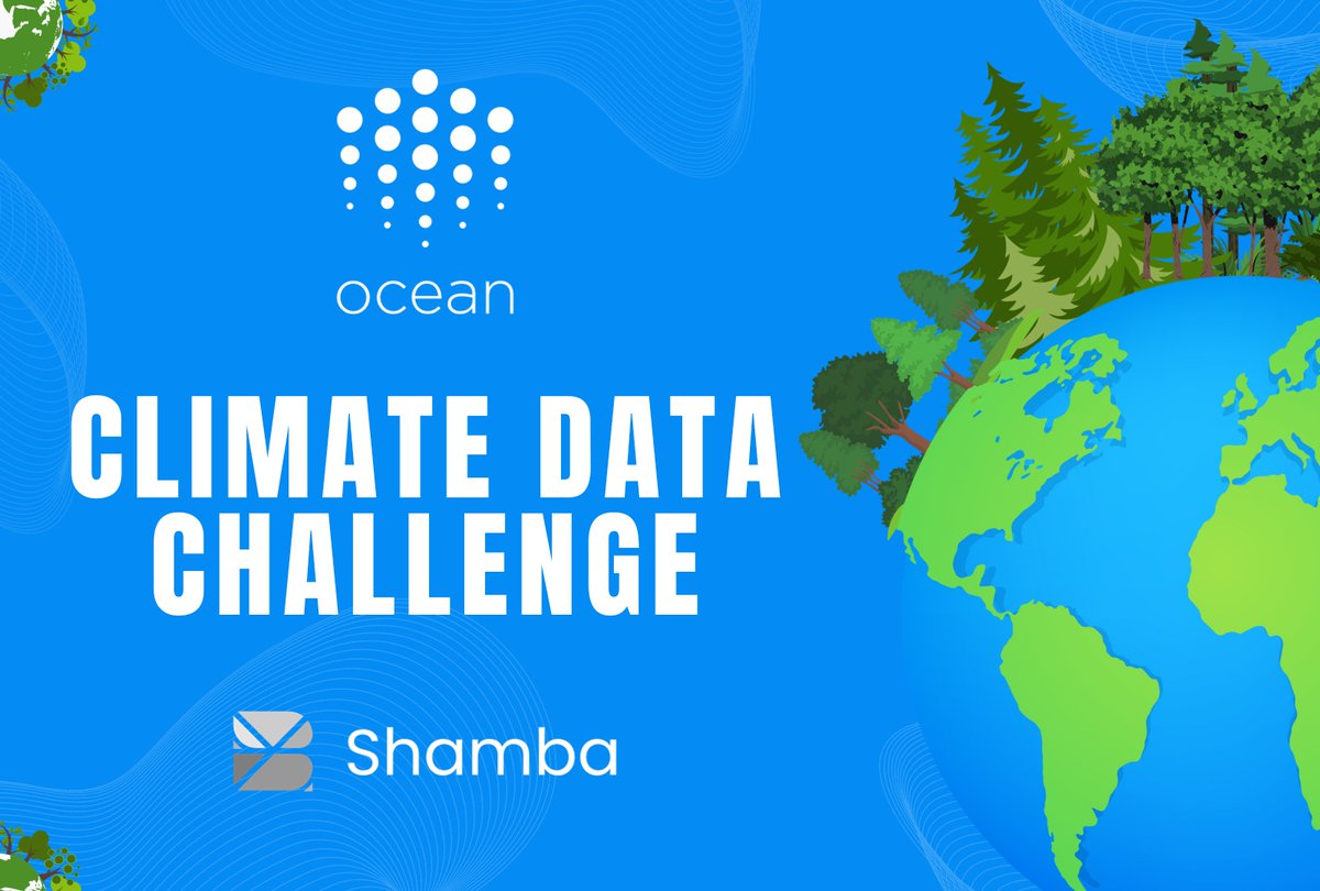 We've teamed up with @oceanprotocol to bring you a Climate Data Challenge with a $5,000 USDC prize pool. 🌍🏆 #datachallenge #climatedata #OCEAN