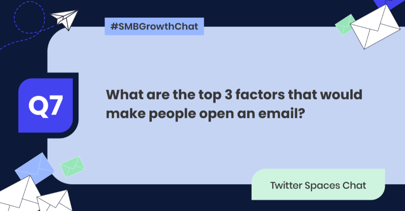 SiteGround's tweet photo. 🔑 Simon and our experts are discussing the key factors that make people open an email. Chip in using #SMBGrowthChat #EmailOpenRate