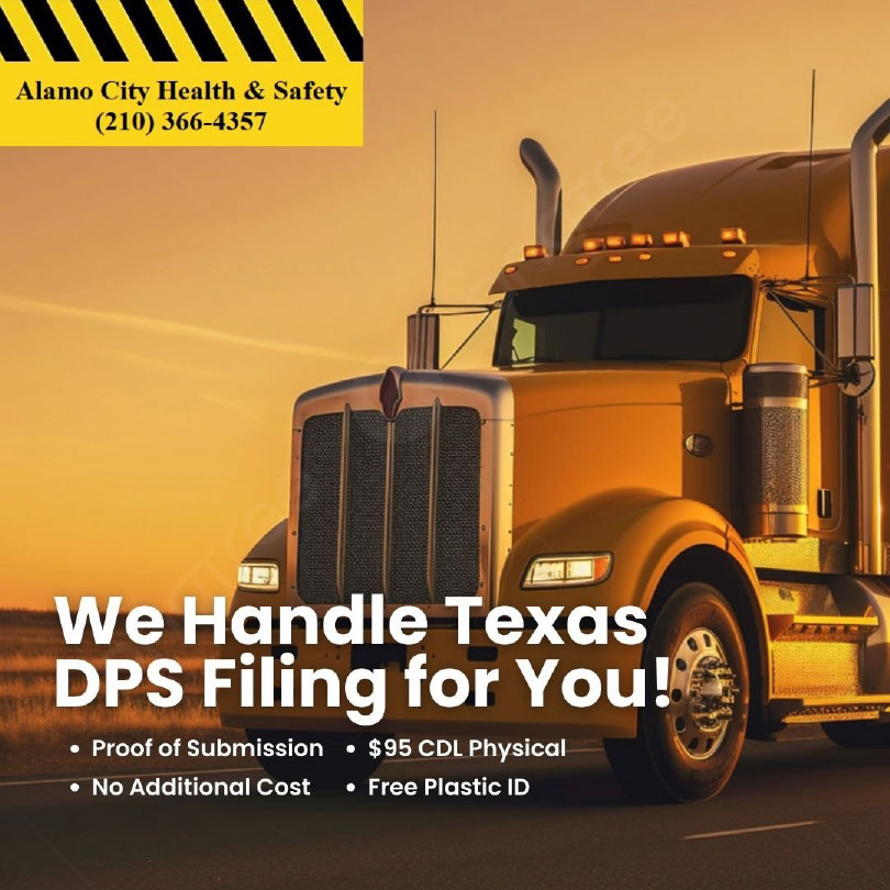 We've got your back when it comes to Texas DPS filing.

Say goodbye to the hassle and let us handle it all for you.

#alamocityhealthandsafety #texasdps #paperworkpros #stressfreefiling