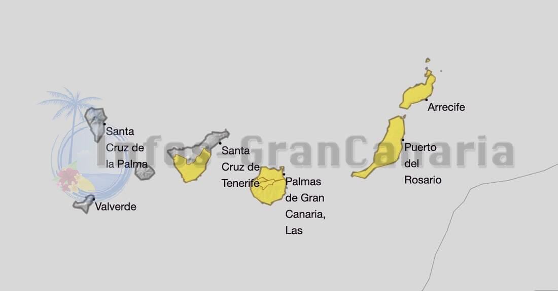 Für die #Kanaren liegt eine aktuelle #Wetterwarnung wegen #Calima vor: infos-grancanaria.com/2023/achtung-w… 🟡