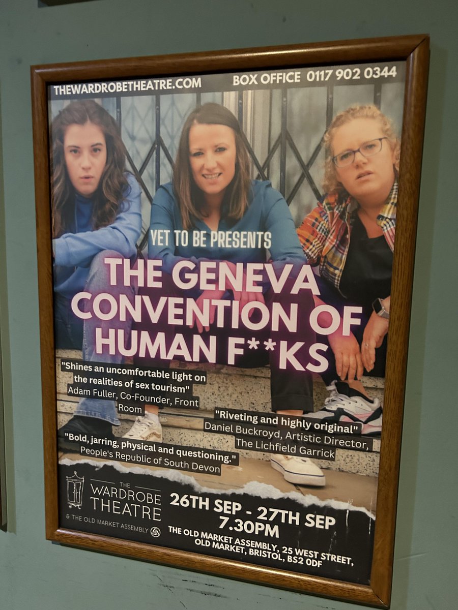 YetToBeUK's tweet image. 👏🎭 Wow! Ending two incredible nights at @WardrobeTheatre with a thunderous standing ovation left us speechless. 
Join us for the 'Geneva' tour finale at @TheatreShop1 14 Oct. And don't miss 'Free Will &amp;amp; Other Myths' at @AlmaBristol next week! 🎭

See you at the final show! 🎉