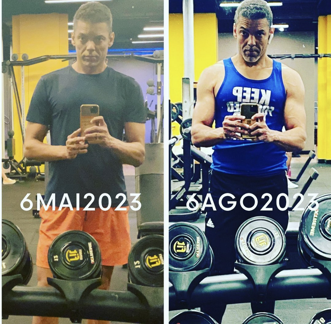 A <a href="/SmartFitoficial/">Smart Fit</a> bem que poderia me patrocinar e aproveitar o meu antes e depois 🤣Como é difícil focar, gente! Misericórdia!!! #shape #academia